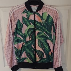 Adidas Tropical Pink and Green Jacket